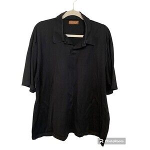 Robert Barakett Men's Black Polo Shirt Sz. XL